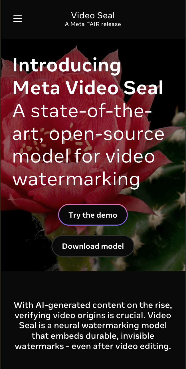 Video Seal Demo